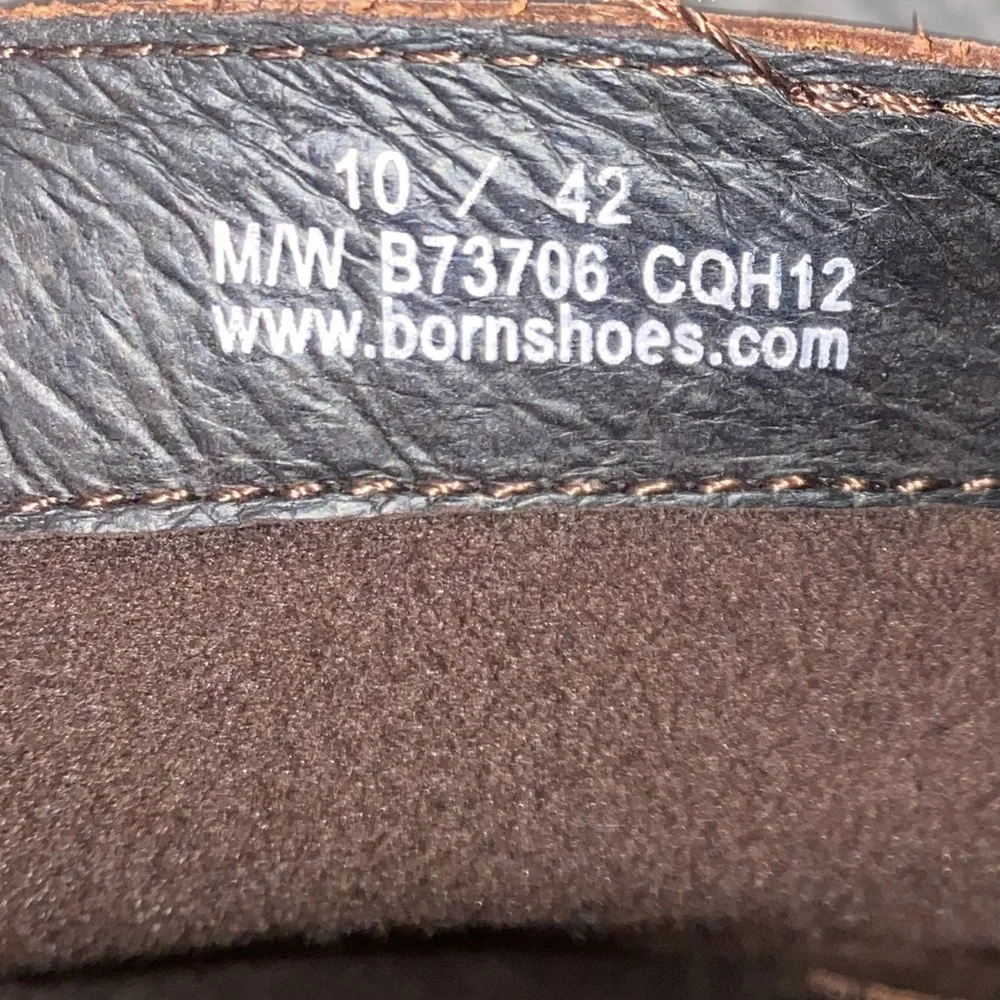 Born Donya Brown Leather Tall Boots Women’s SIZE 10 Riding B73706 CQH12 - Picture 10 of 12